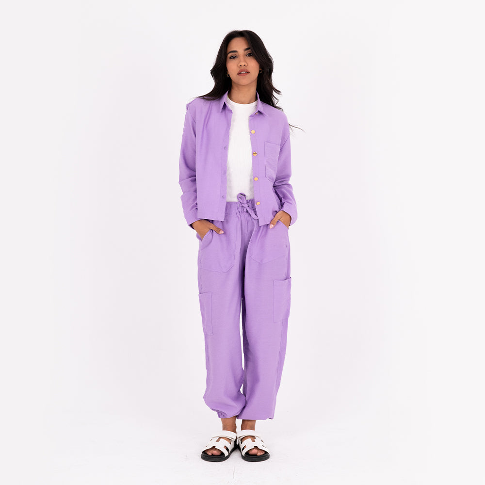 Lavender Baggy Linen Set