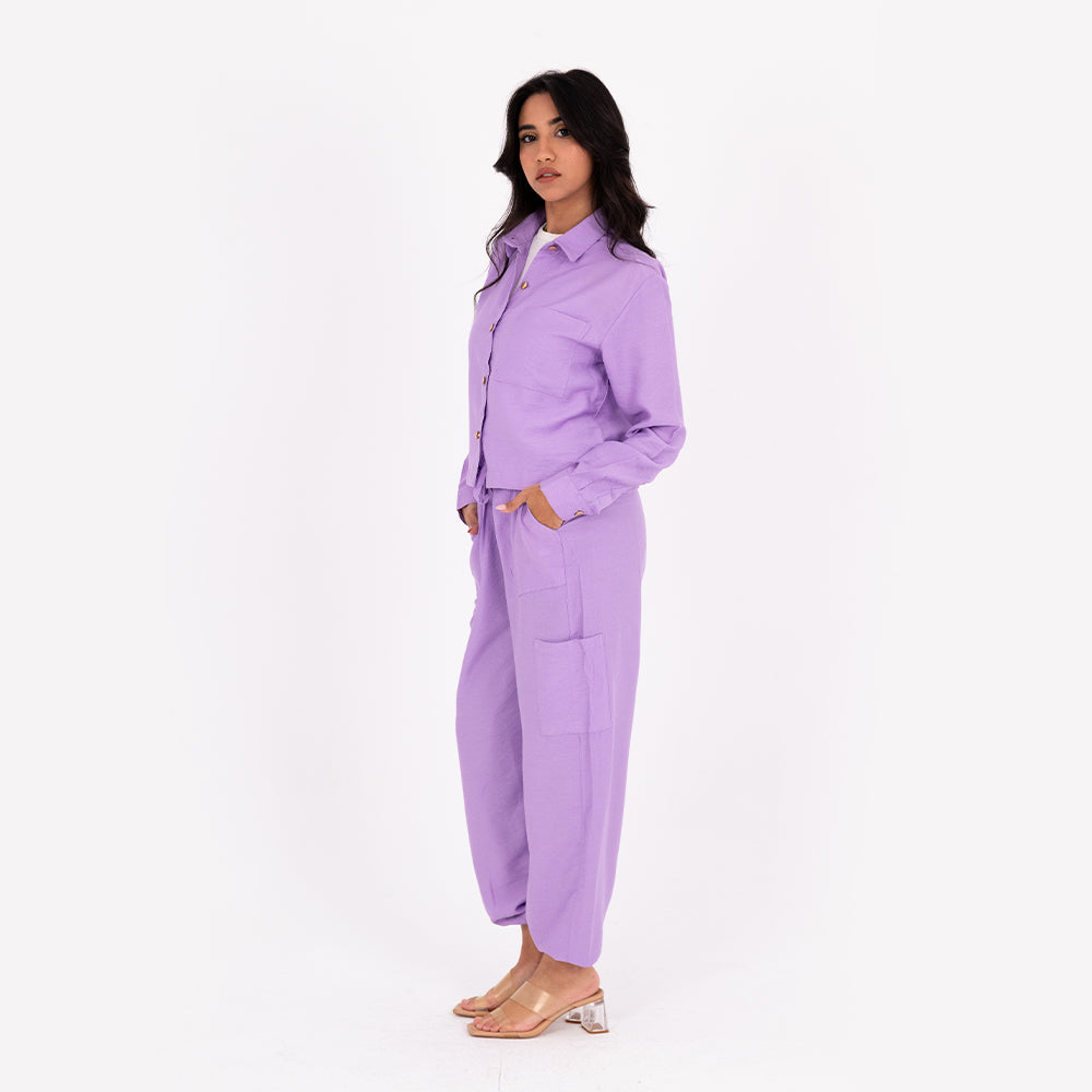 Lavender Baggy Linen Set