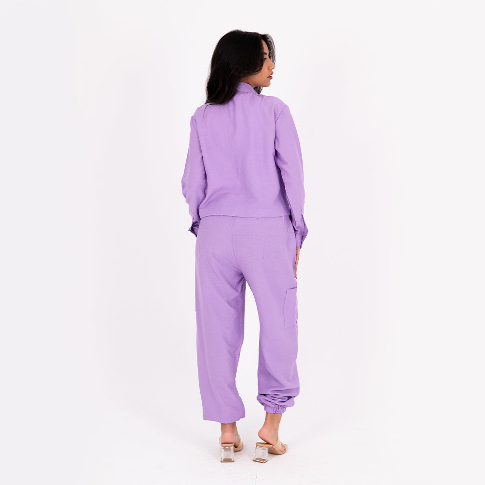 Lavender Baggy Linen Set