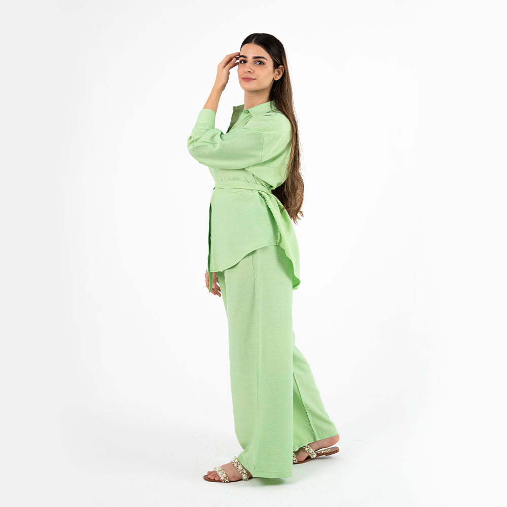 Light Green Oversize Linen Set