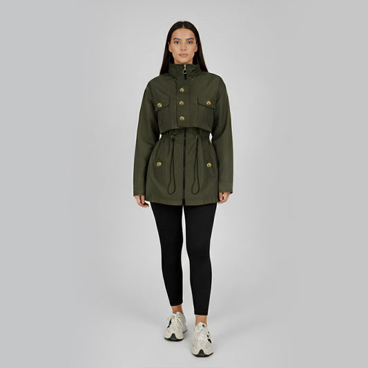 Dark Green Waterproof Fur-Lined Parka