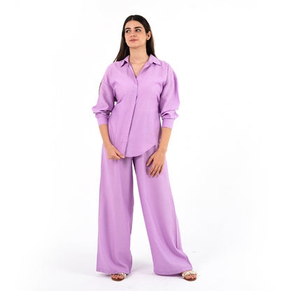 Lavender Oversize Linen Set