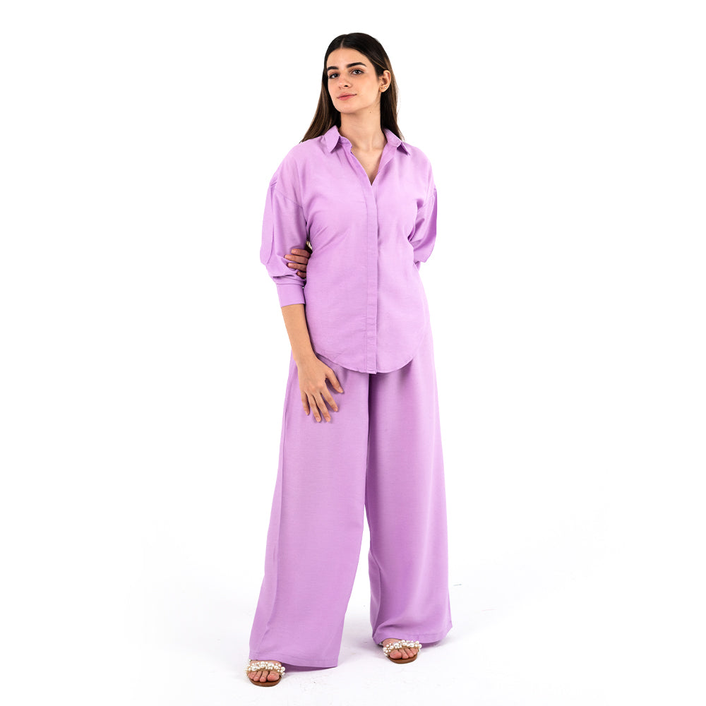 Lavender Oversize Linen Set