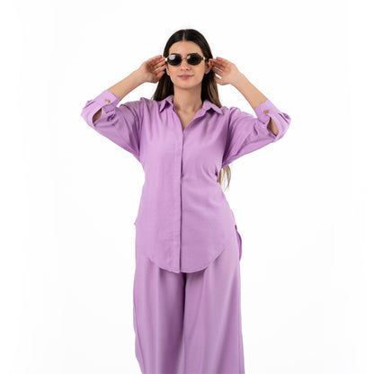 Lavender Oversize Linen Set