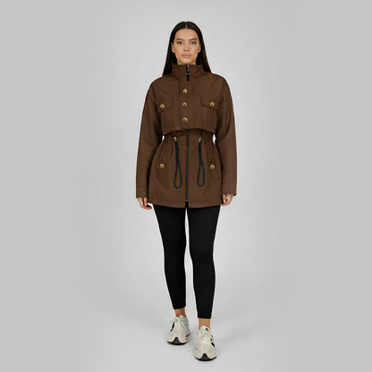 Brown Waterproof Fur-Lined Parka