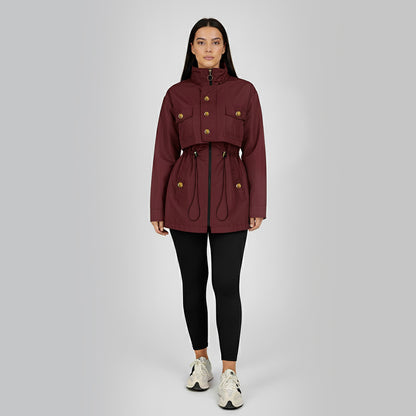 Burgandy Waterproof Fur-Lined Parka