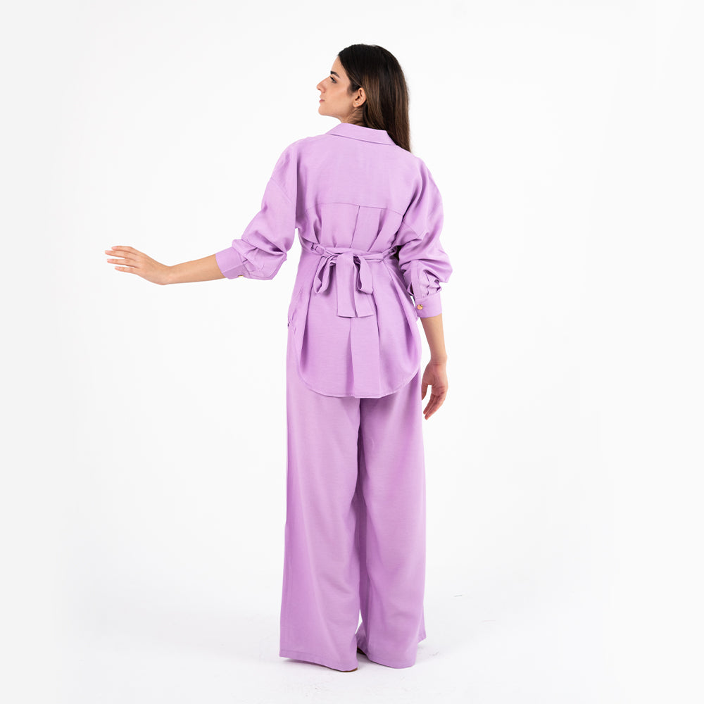 Lavender Oversize Linen Set
