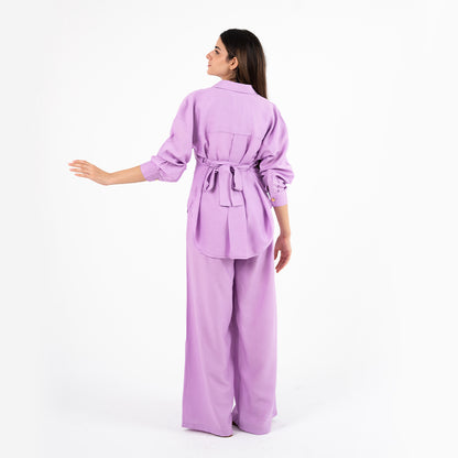 Lavender Oversize Linen Set