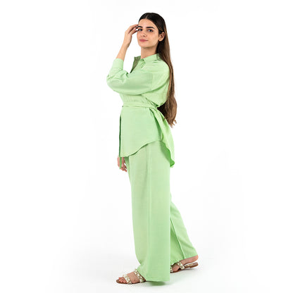 Light Green Oversize Linen Set